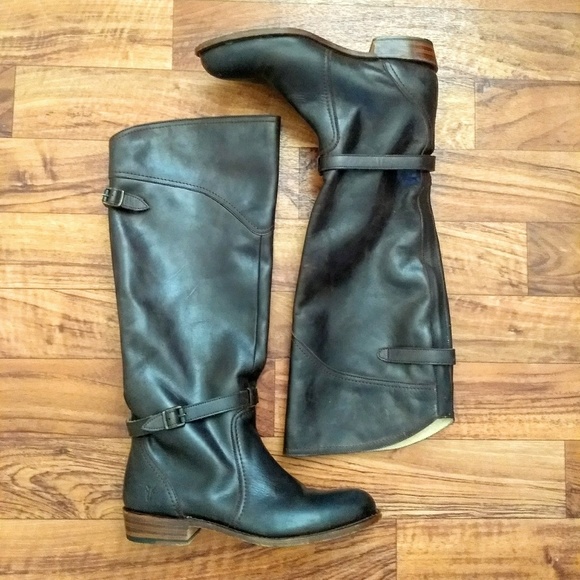Frye Shoes - FRYE Dorado brown leather riding boots